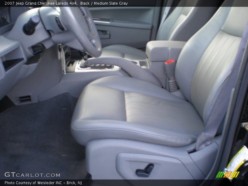 Black / Medium Slate Gray 2007 Jeep Grand Cherokee Laredo 4x4