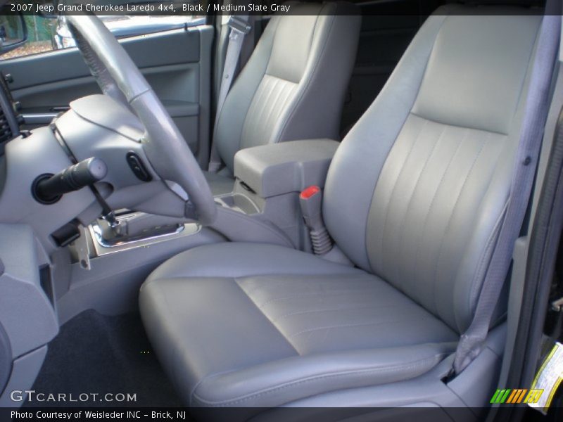 Black / Medium Slate Gray 2007 Jeep Grand Cherokee Laredo 4x4