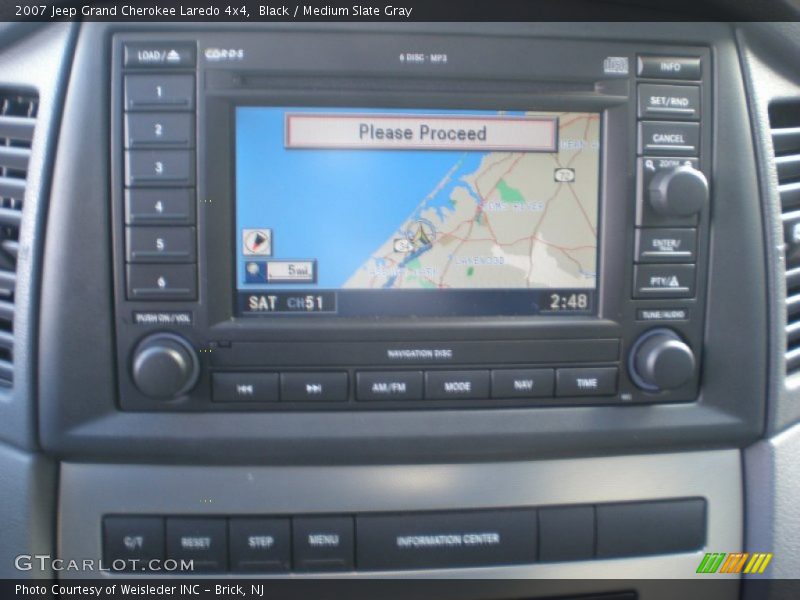 Black / Medium Slate Gray 2007 Jeep Grand Cherokee Laredo 4x4