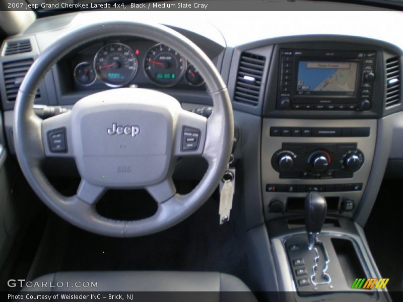 Black / Medium Slate Gray 2007 Jeep Grand Cherokee Laredo 4x4