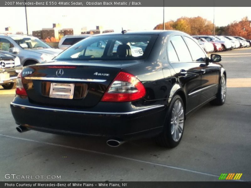 Obsidian Black Metallic / Black 2007 Mercedes-Benz E 550 4Matic Sedan
