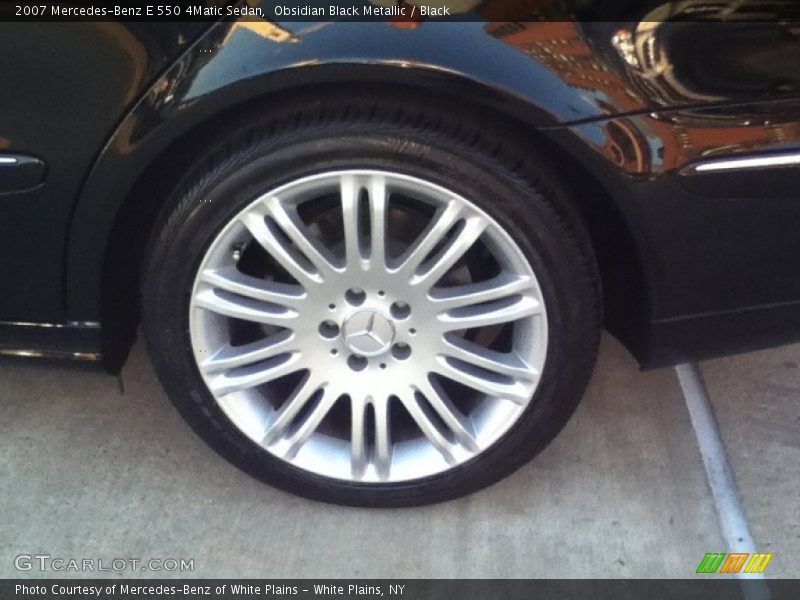 Obsidian Black Metallic / Black 2007 Mercedes-Benz E 550 4Matic Sedan