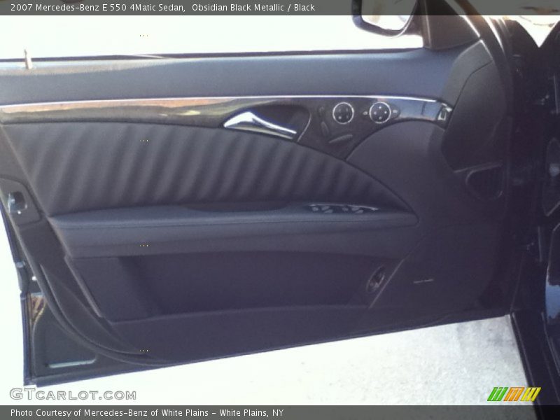Obsidian Black Metallic / Black 2007 Mercedes-Benz E 550 4Matic Sedan