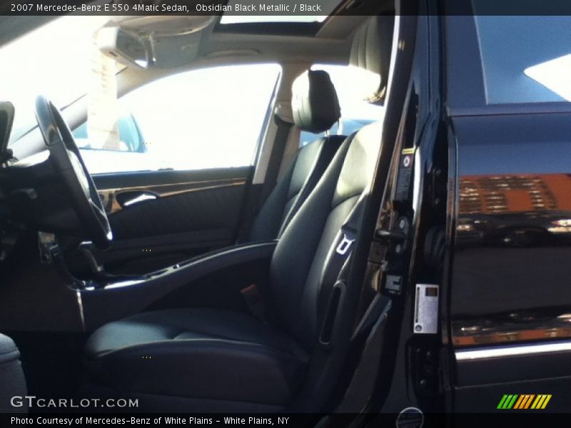 Obsidian Black Metallic / Black 2007 Mercedes-Benz E 550 4Matic Sedan