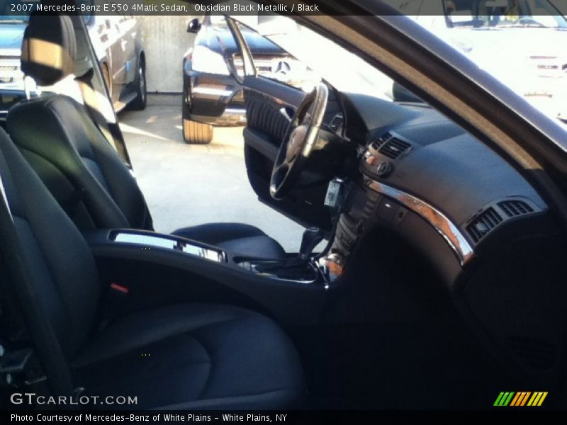 Obsidian Black Metallic / Black 2007 Mercedes-Benz E 550 4Matic Sedan