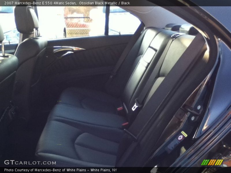Obsidian Black Metallic / Black 2007 Mercedes-Benz E 550 4Matic Sedan