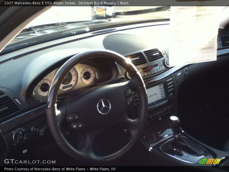 Obsidian Black Metallic / Black 2007 Mercedes-Benz E 550 4Matic Sedan