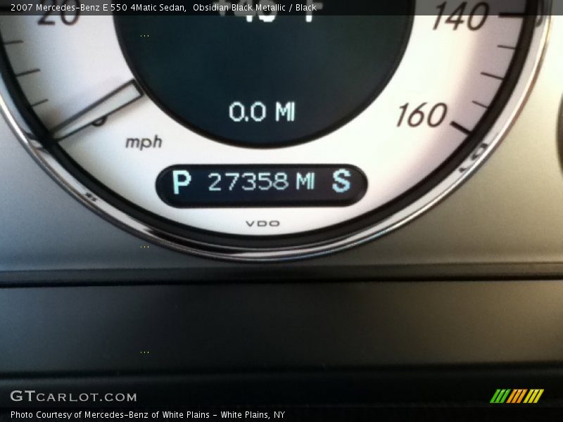 Obsidian Black Metallic / Black 2007 Mercedes-Benz E 550 4Matic Sedan