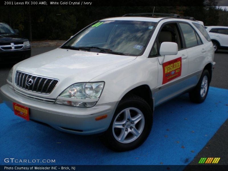 White Gold Crystal / Ivory 2001 Lexus RX 300 AWD