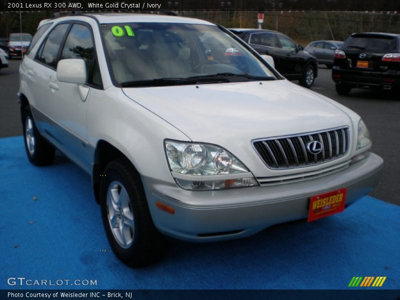 White Gold Crystal / Ivory 2001 Lexus RX 300 AWD