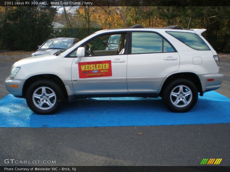 White Gold Crystal / Ivory 2001 Lexus RX 300 AWD