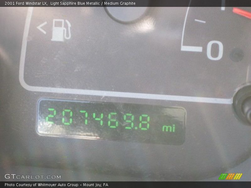 Light Sapphire Blue Metallic / Medium Graphite 2001 Ford Windstar LX