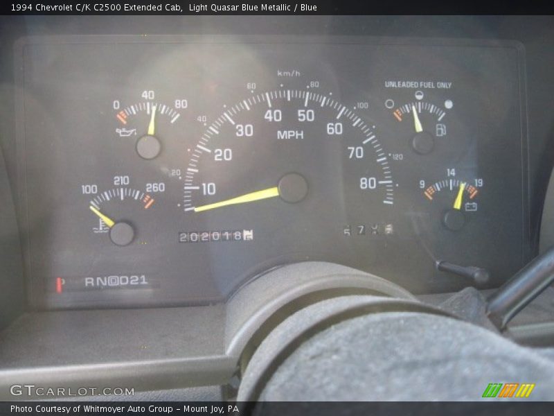  1994 C/K C2500 Extended Cab C2500 Extended Cab Gauges