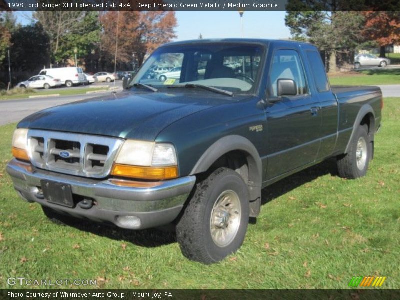 Deep Emerald Green Metallic / Medium Graphite 1998 Ford Ranger XLT Extended Cab 4x4