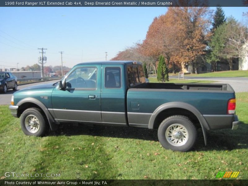 Deep Emerald Green Metallic / Medium Graphite 1998 Ford Ranger XLT Extended Cab 4x4
