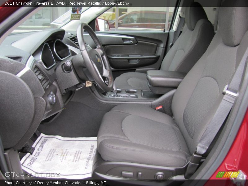 Red Jewel Metallic / Ebony/Ebony 2011 Chevrolet Traverse LT AWD