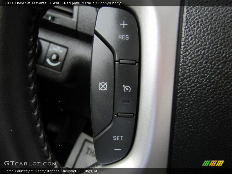 Red Jewel Metallic / Ebony/Ebony 2011 Chevrolet Traverse LT AWD