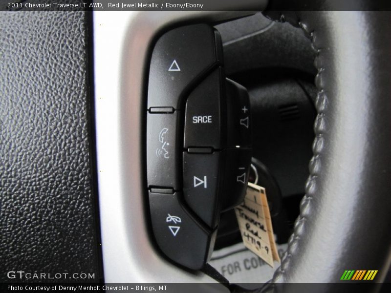 Red Jewel Metallic / Ebony/Ebony 2011 Chevrolet Traverse LT AWD