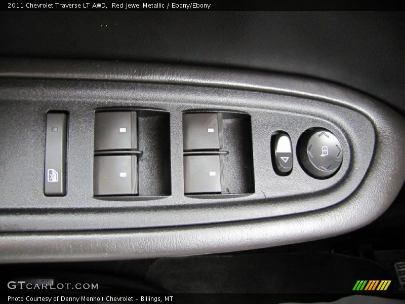 Red Jewel Metallic / Ebony/Ebony 2011 Chevrolet Traverse LT AWD