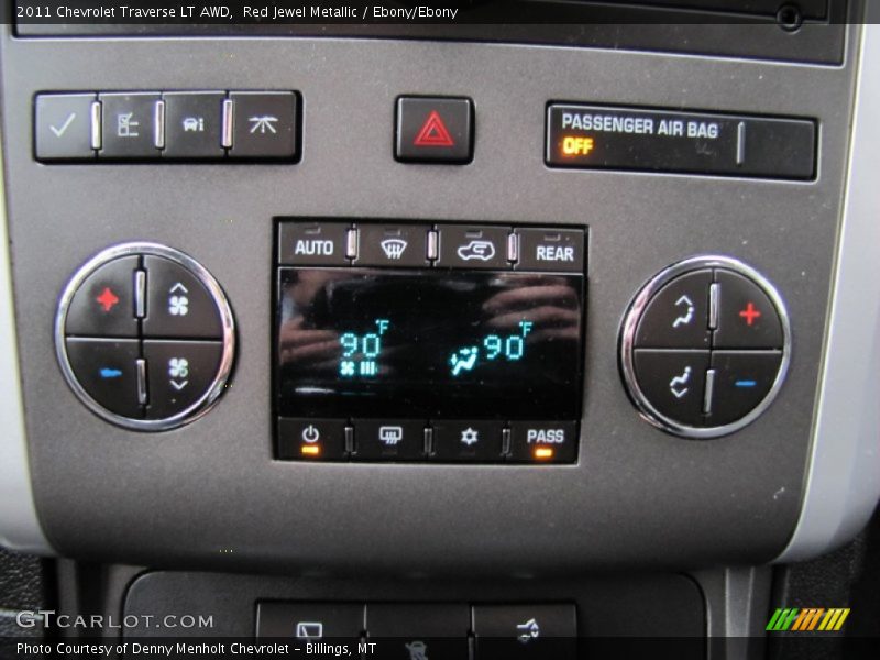 Red Jewel Metallic / Ebony/Ebony 2011 Chevrolet Traverse LT AWD