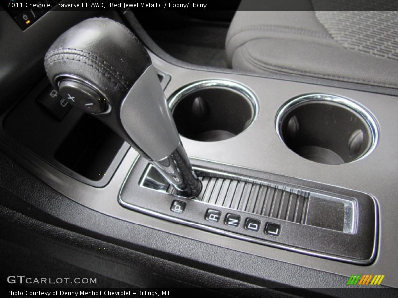 Red Jewel Metallic / Ebony/Ebony 2011 Chevrolet Traverse LT AWD
