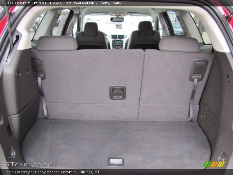 Red Jewel Metallic / Ebony/Ebony 2011 Chevrolet Traverse LT AWD