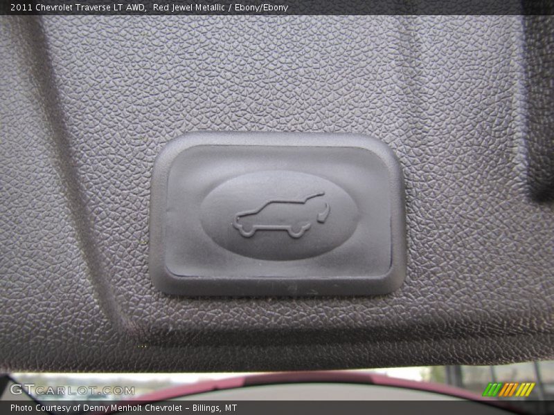 Red Jewel Metallic / Ebony/Ebony 2011 Chevrolet Traverse LT AWD