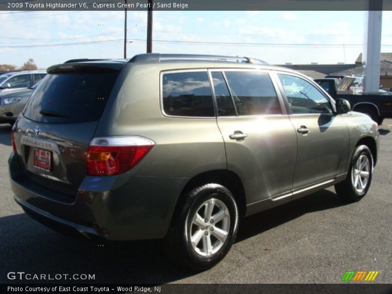 Cypress Green Pearl / Sand Beige 2009 Toyota Highlander V6