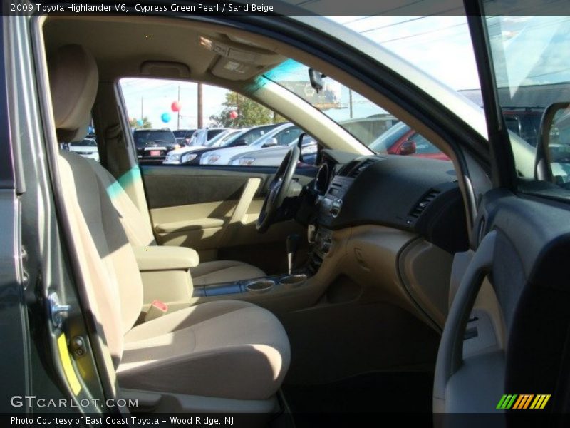 Cypress Green Pearl / Sand Beige 2009 Toyota Highlander V6