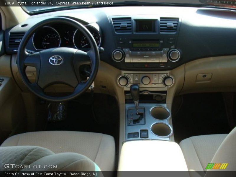 Cypress Green Pearl / Sand Beige 2009 Toyota Highlander V6