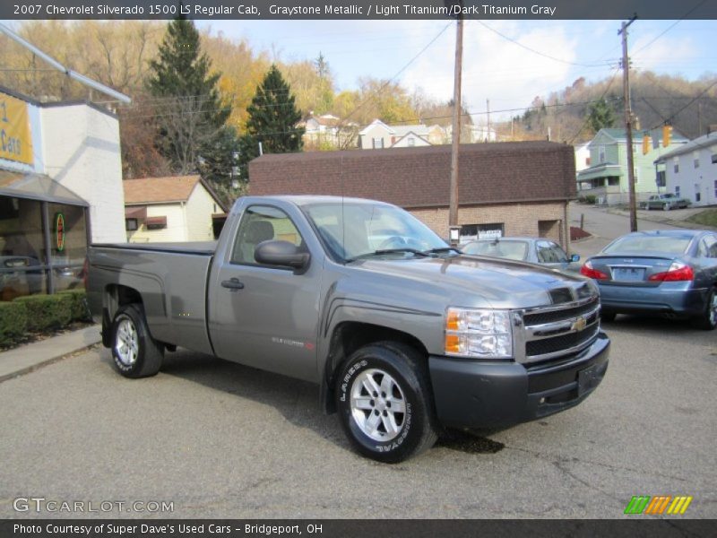 Graystone Metallic / Light Titanium/Dark Titanium Gray 2007 Chevrolet Silverado 1500 LS Regular Cab