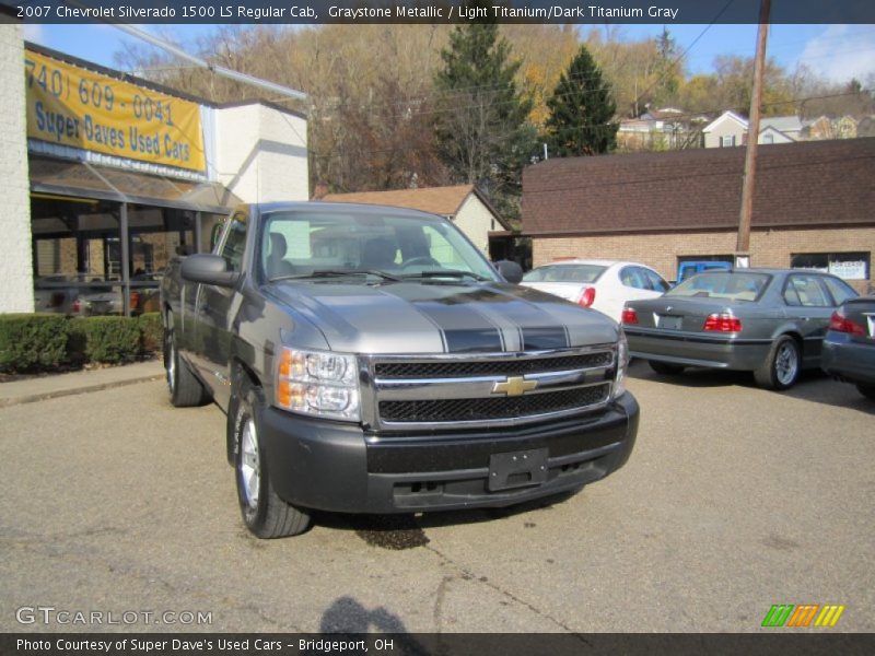 Graystone Metallic / Light Titanium/Dark Titanium Gray 2007 Chevrolet Silverado 1500 LS Regular Cab