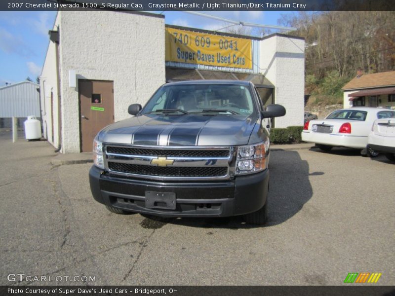 Graystone Metallic / Light Titanium/Dark Titanium Gray 2007 Chevrolet Silverado 1500 LS Regular Cab