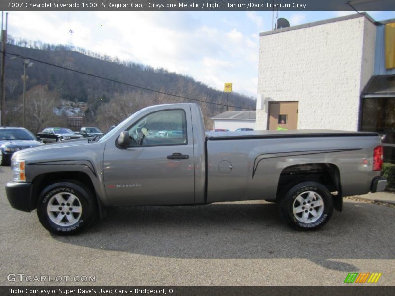 Graystone Metallic / Light Titanium/Dark Titanium Gray 2007 Chevrolet Silverado 1500 LS Regular Cab