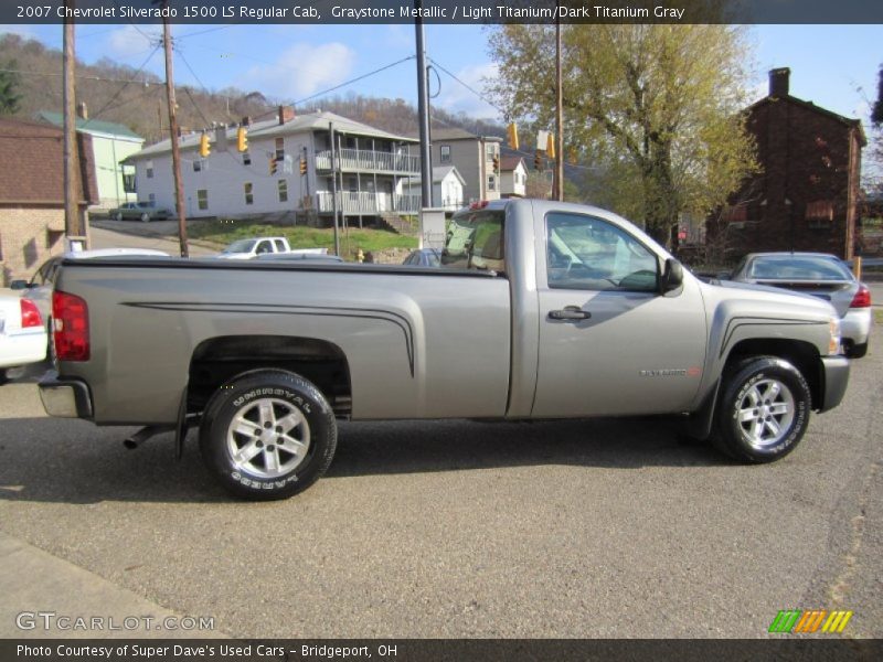 Graystone Metallic / Light Titanium/Dark Titanium Gray 2007 Chevrolet Silverado 1500 LS Regular Cab