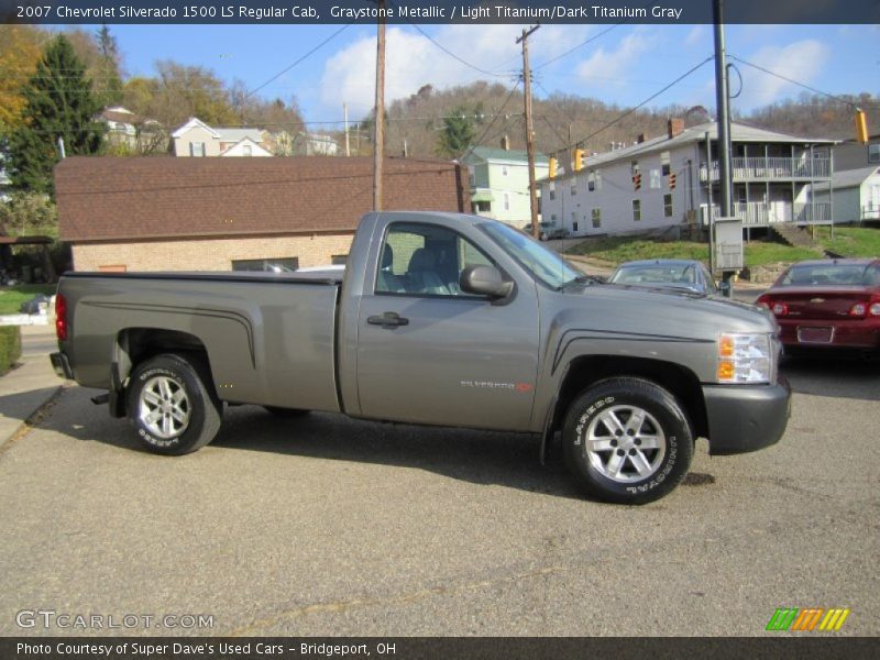 Graystone Metallic / Light Titanium/Dark Titanium Gray 2007 Chevrolet Silverado 1500 LS Regular Cab
