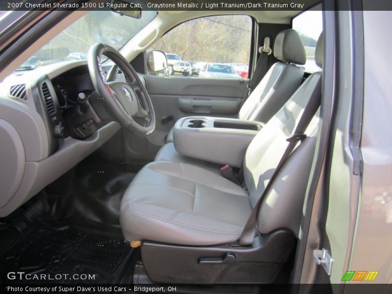 Graystone Metallic / Light Titanium/Dark Titanium Gray 2007 Chevrolet Silverado 1500 LS Regular Cab