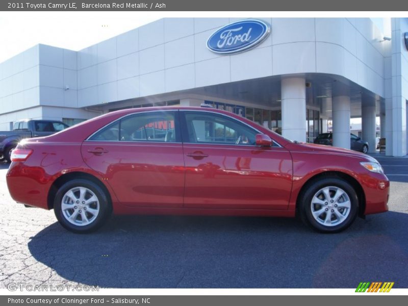 Barcelona Red Metallic / Ash 2011 Toyota Camry LE