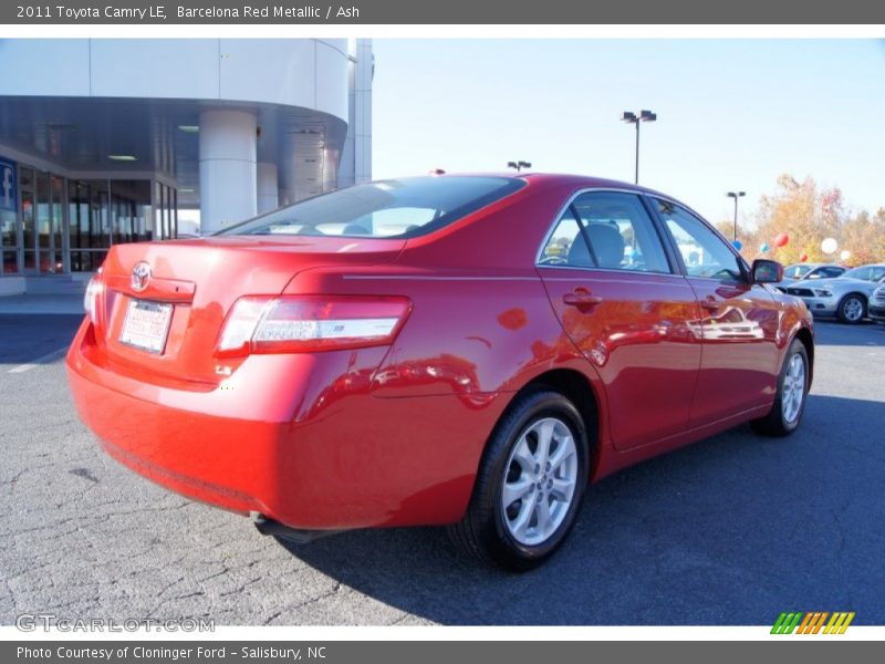 Barcelona Red Metallic / Ash 2011 Toyota Camry LE