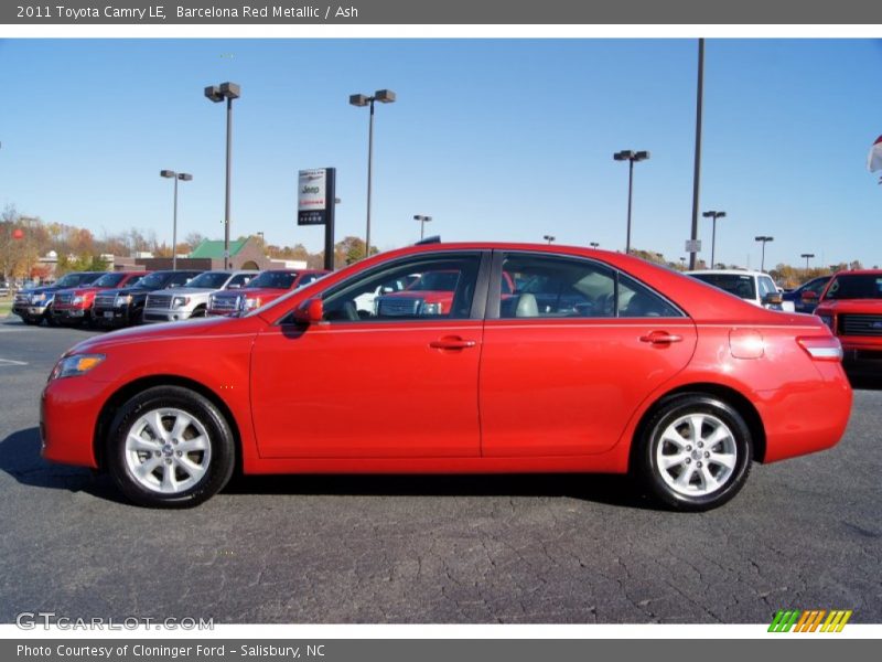 Barcelona Red Metallic / Ash 2011 Toyota Camry LE