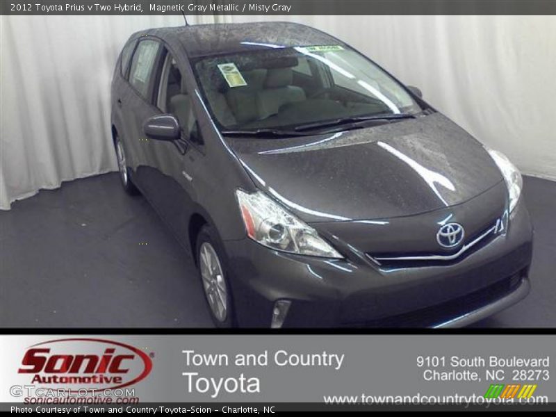 Magnetic Gray Metallic / Misty Gray 2012 Toyota Prius v Two Hybrid