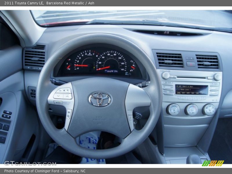 Barcelona Red Metallic / Ash 2011 Toyota Camry LE