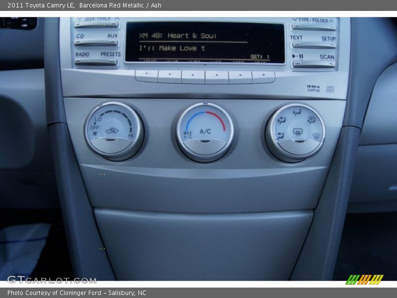 Barcelona Red Metallic / Ash 2011 Toyota Camry LE