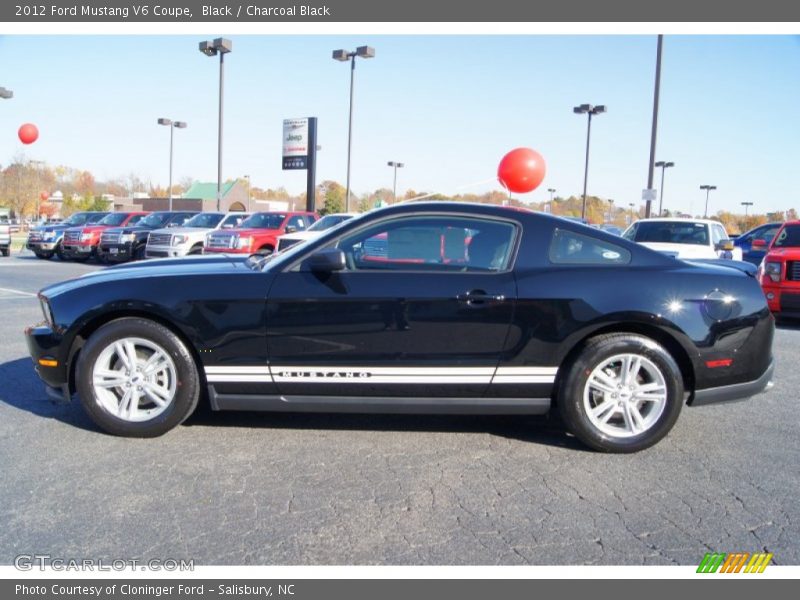 Black / Charcoal Black 2012 Ford Mustang V6 Coupe