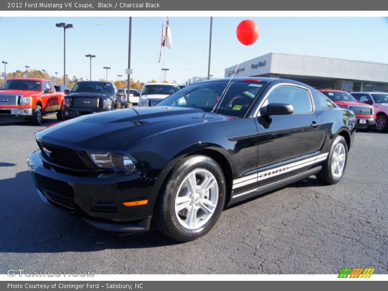 Black / Charcoal Black 2012 Ford Mustang V6 Coupe