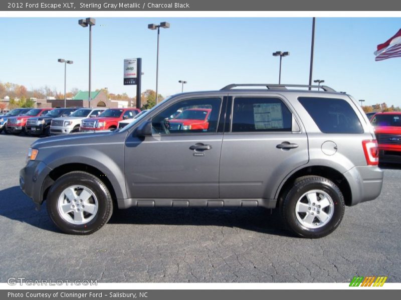 Sterling Gray Metallic / Charcoal Black 2012 Ford Escape XLT