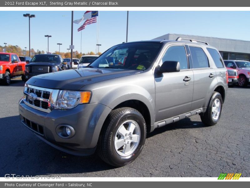 Sterling Gray Metallic / Charcoal Black 2012 Ford Escape XLT