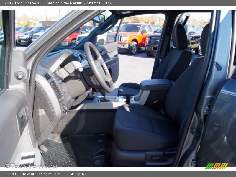 Sterling Gray Metallic / Charcoal Black 2012 Ford Escape XLT