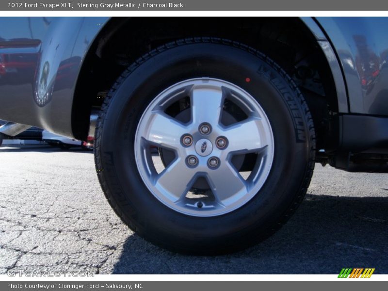 Sterling Gray Metallic / Charcoal Black 2012 Ford Escape XLT