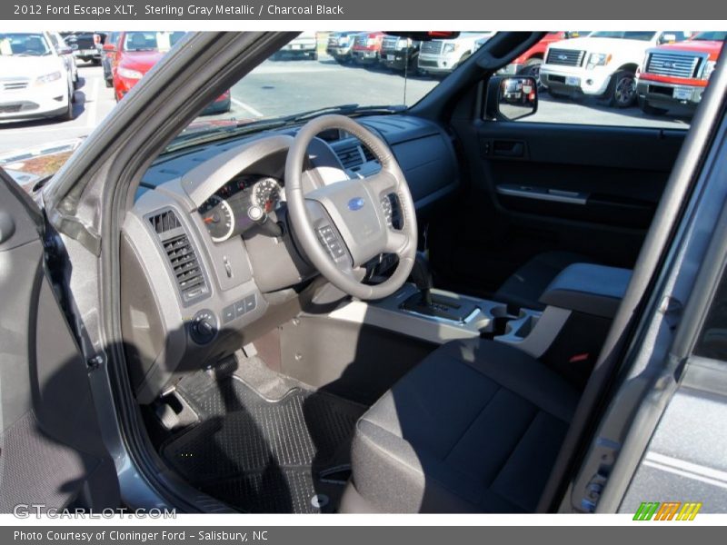 Sterling Gray Metallic / Charcoal Black 2012 Ford Escape XLT